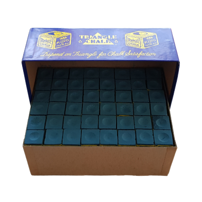 Billard Kreide Triangle blau 144 Stück